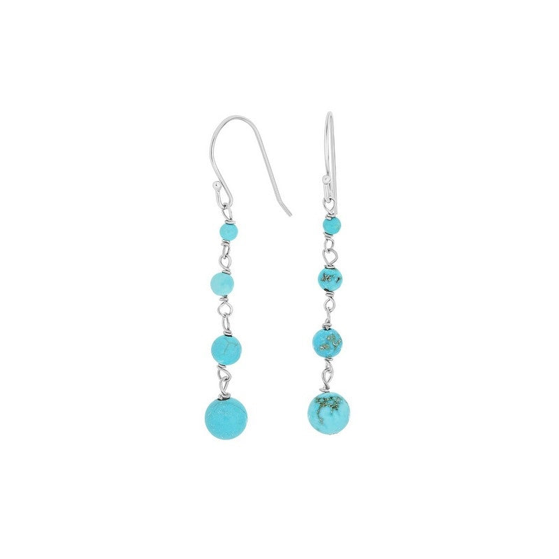 TURQUOISE52 øreringe i sølv med turkis fra Nordahl Jewellery